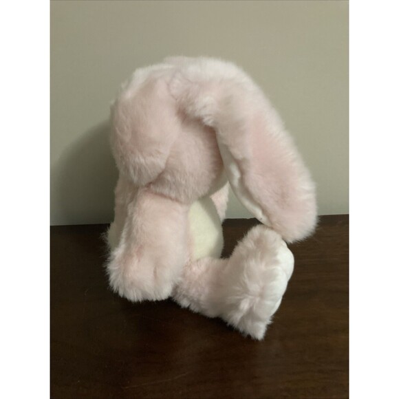 Vintage 1988 PRESTIGE Pink Bunny Riddle Rabbit Plush Easter Big Feet 10" - Picture 3 of 9